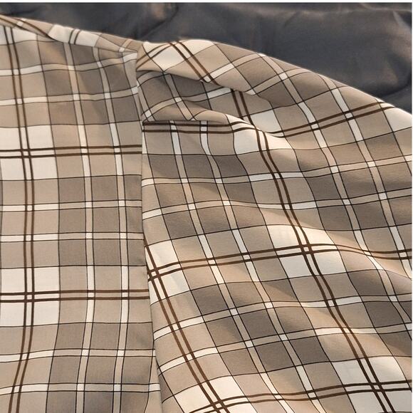 Jaeger Shirt Women's Medium Vintage Preppy Plaid Light Academia Regency Regal - Picture 4 of 9